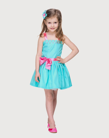 Silk Sleeveless Frock